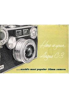 Argus C 3 manual. Camera Instructions.
